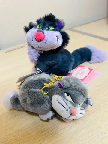 루시퍼 봉제 인형 키체인 세트 디즈니 스토어