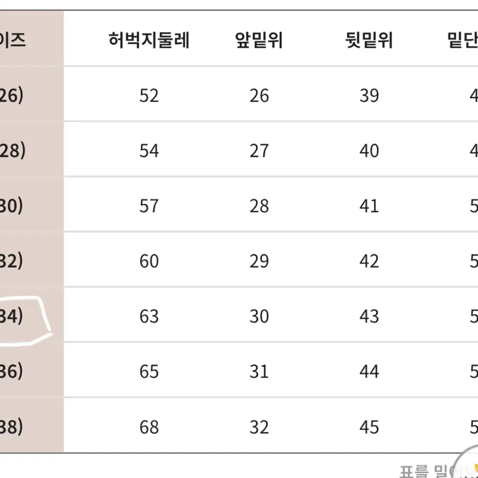 로미스토리 빅사이즈 청바지