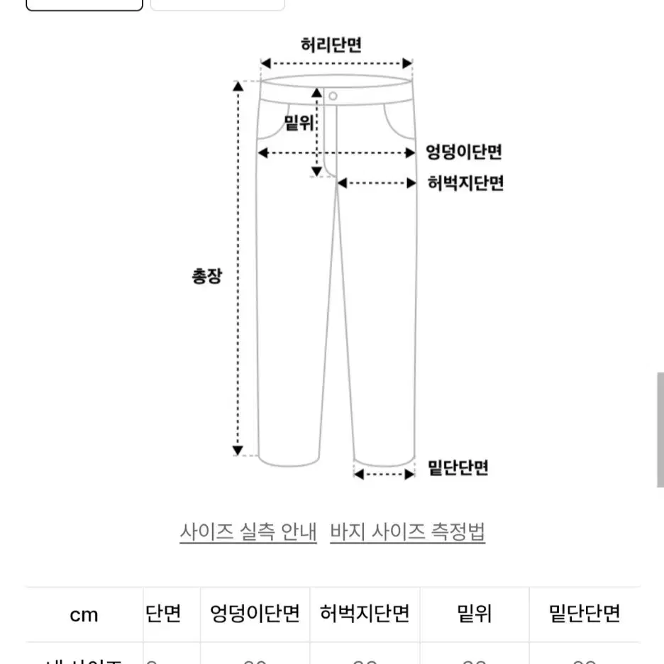 플랙 원턱 와이드 P57 워싱 데님팬츠 29사이즈