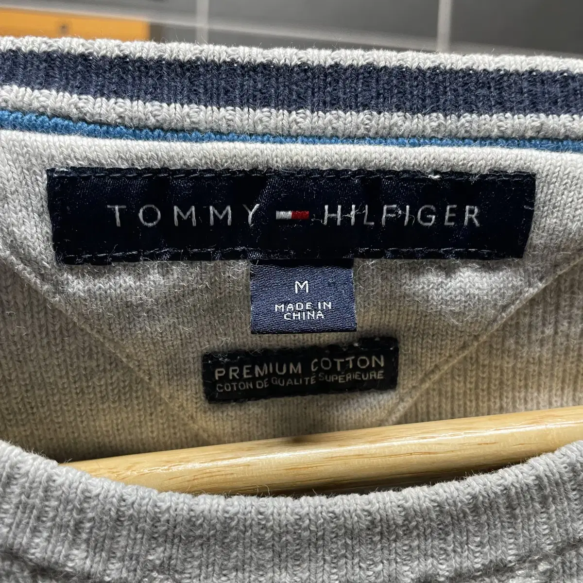 Tommy Hilfiger 타미힐피거 코튼 라운드니트