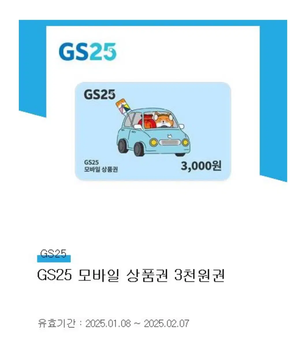 gs25 3000원 기프티콘