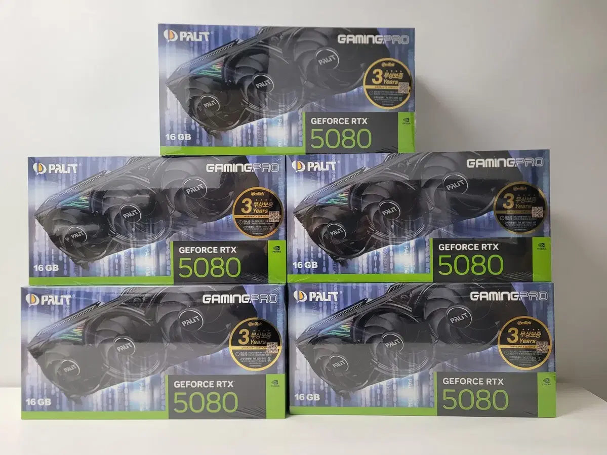 (새제품)PALIT 지포스 RTX 5080 GAMINGPRO D7 16G