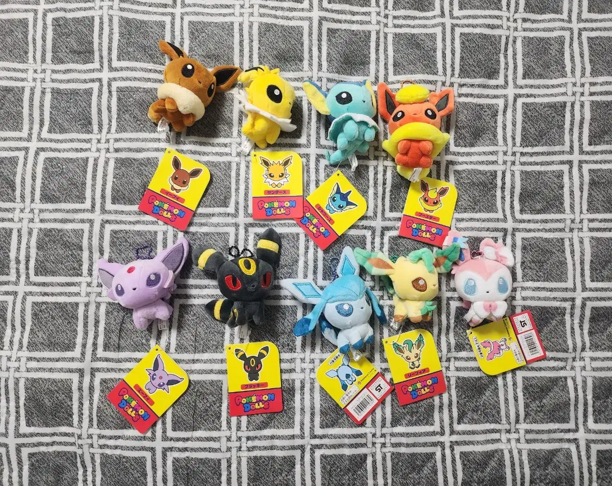 포켓몬 돌즈 (Pokemon dolls) 이브이즈 마스코트 인형 9종