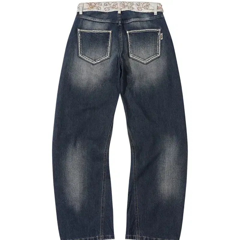 스컬프터 sculptor Beaded Waist Denim Pants