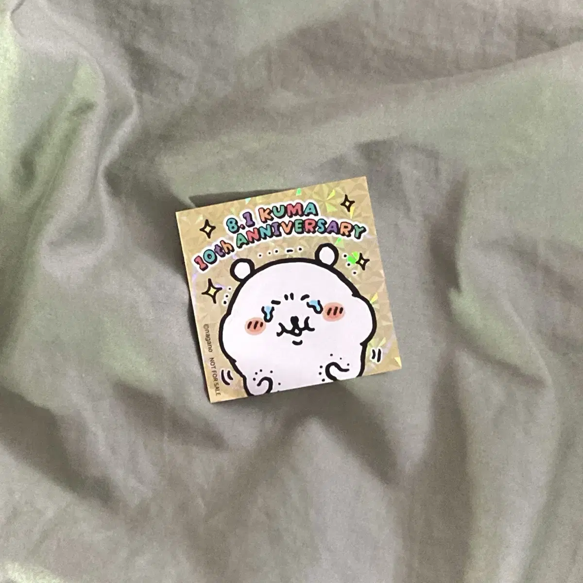 Nagano Market Noh Joke Kumakuma 10th Anniversary Limited Unavailable sticker Osaka