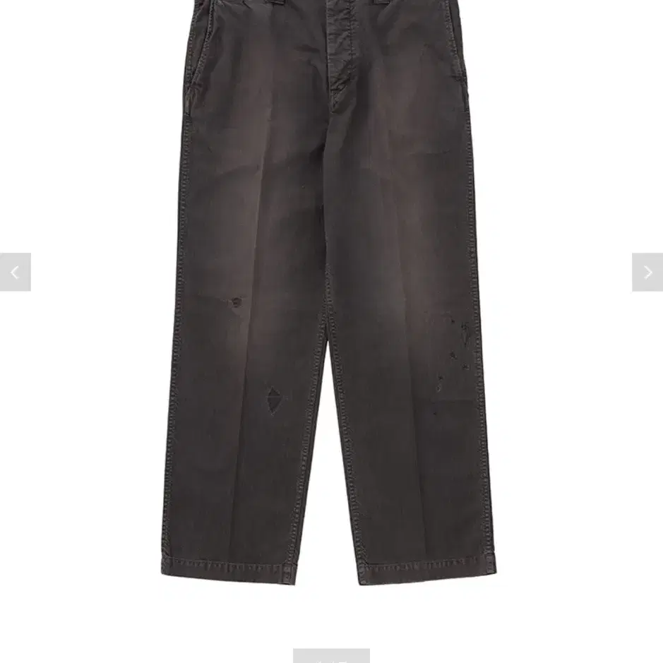 [3] 비즈빔 24AW WIDE CHINO PANTS CRASH 블랙