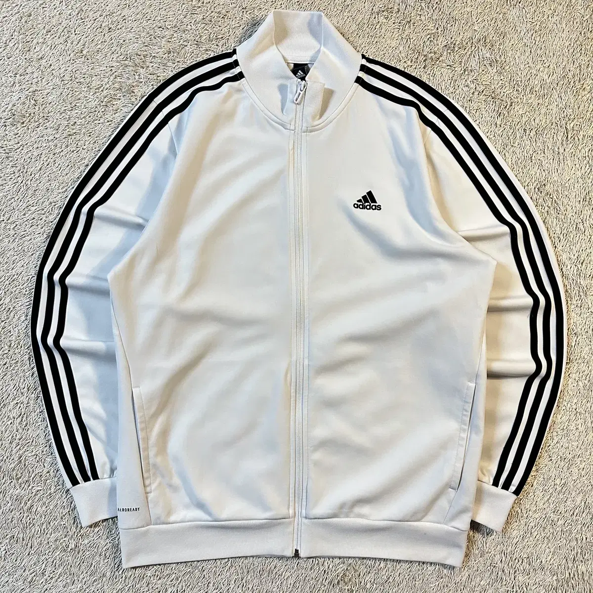 [2XL] 아디다스 ADIDAS 삼각로고 트랙탑 져지 화이트 블랙