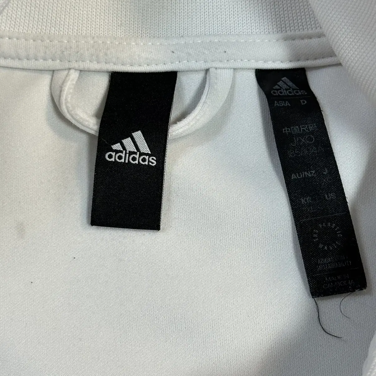 [2XL] 아디다스 ADIDAS 삼각로고 트랙탑 져지 화이트 블랙