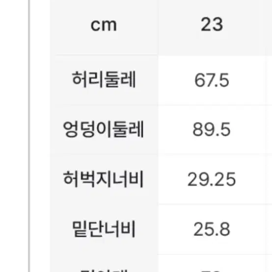 거의새거)무인양품 23사이즈 데님 와이드 배기팬츠 바지