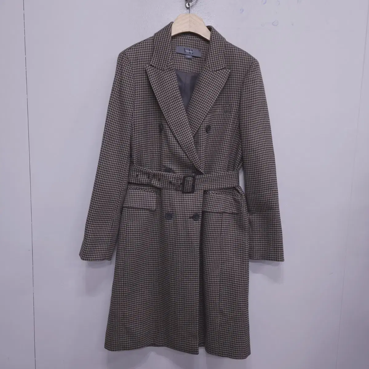 Vera Wang) Almost New Women's Checked Trench Coat -77