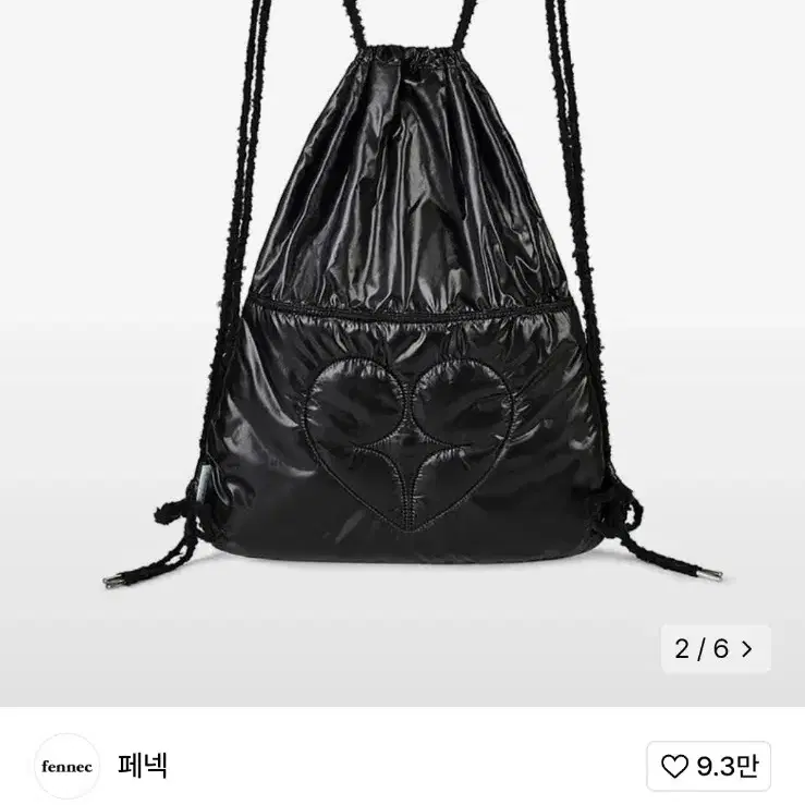 페넥 가방 HEART STRING BAG - BLACK