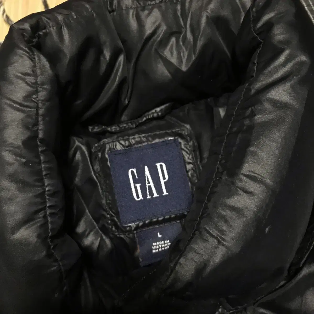 올드 갭 gap 다운 클래식 버튼 롱패딩