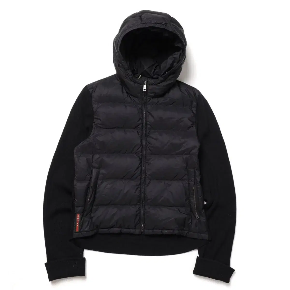 프라다 Knit Lightweight Puffer Jacket