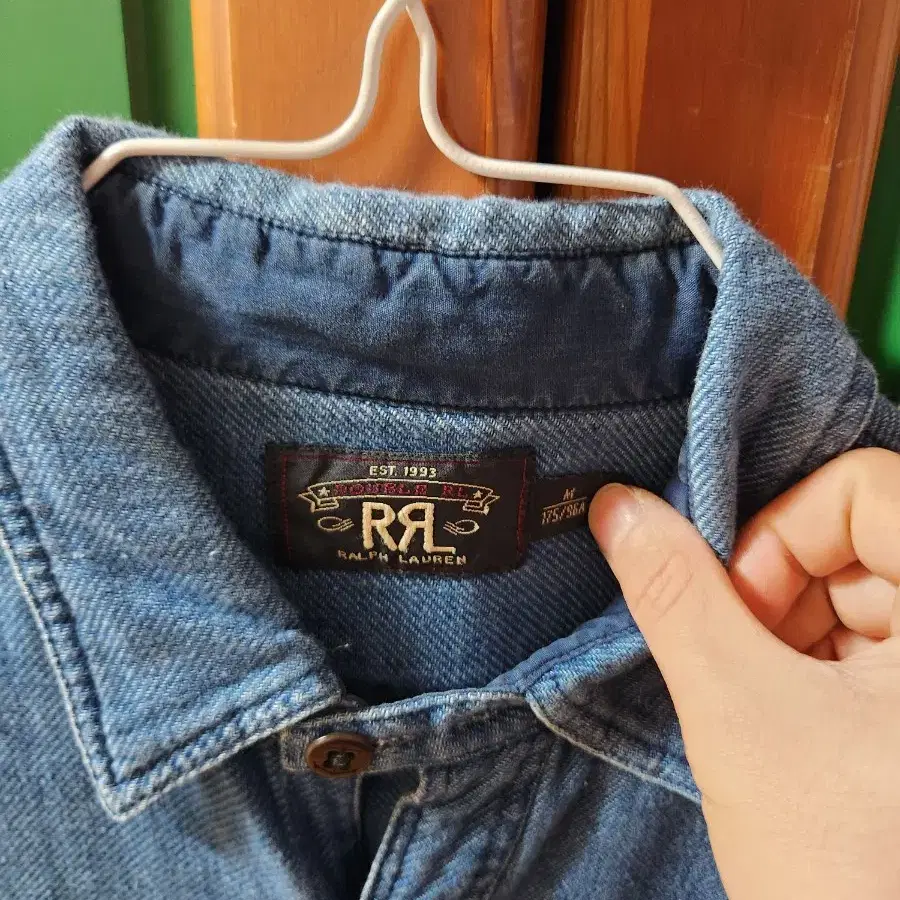 RRL 더블알엘 데님셔츠 M