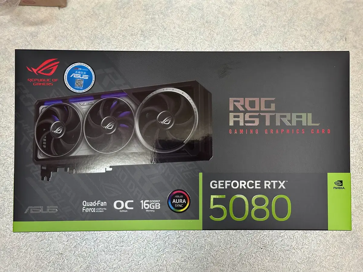 ASUS RTX 5080 ASTRAL