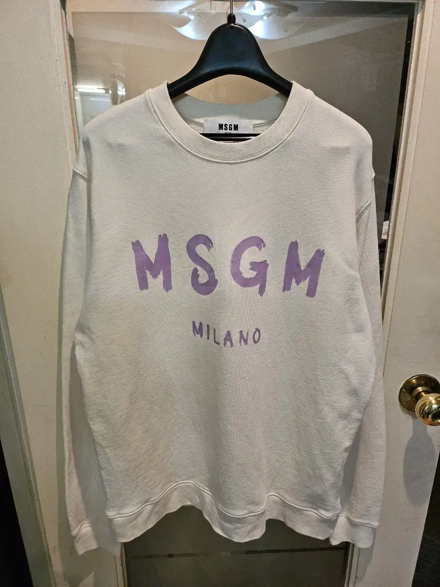 MSGM 레터링 맨투맨 L