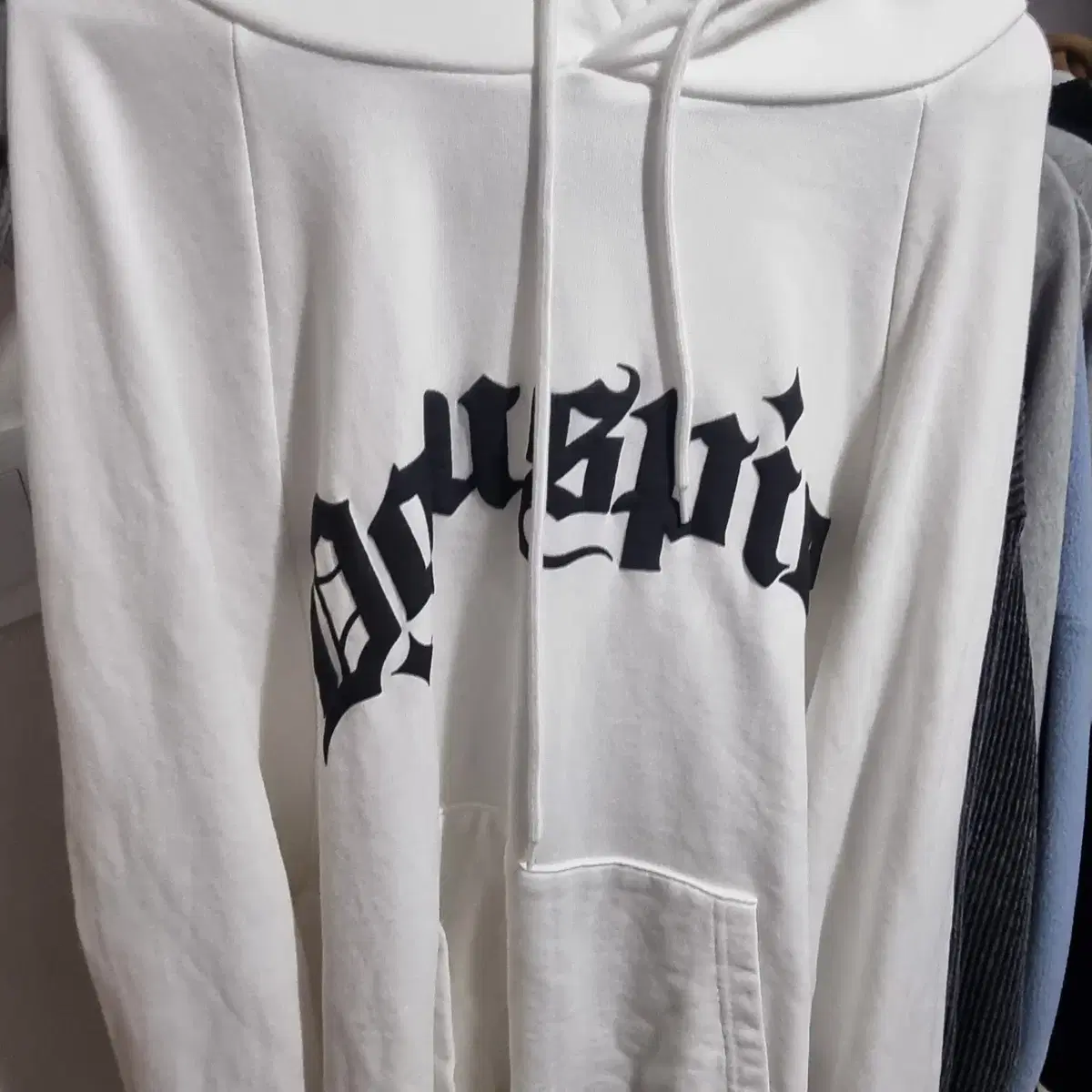 디오스피스 logo hoodie 화이트 후드티 2size