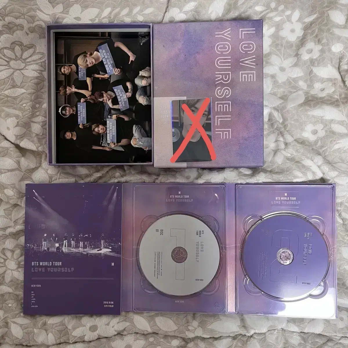 포카 X) 방탄 럽셀 뉴욕 디비디 BTS LYS DVD NEWYORK