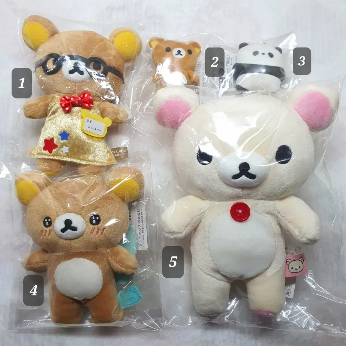 Rilakkuma Store Manager Shinsaibashi Limited Mini Panda Belly Full Mascot Korilakkuma S