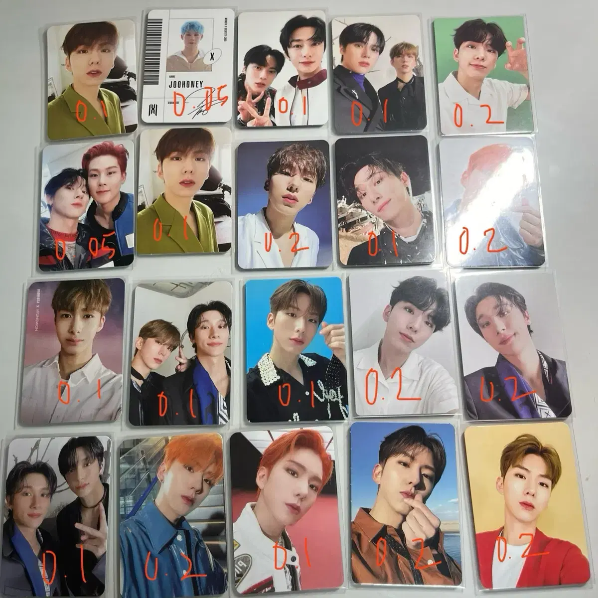 (Quick sale) monsta x kihyun minhyuk hyungwon jooheon 창균 i.m photocard 양도