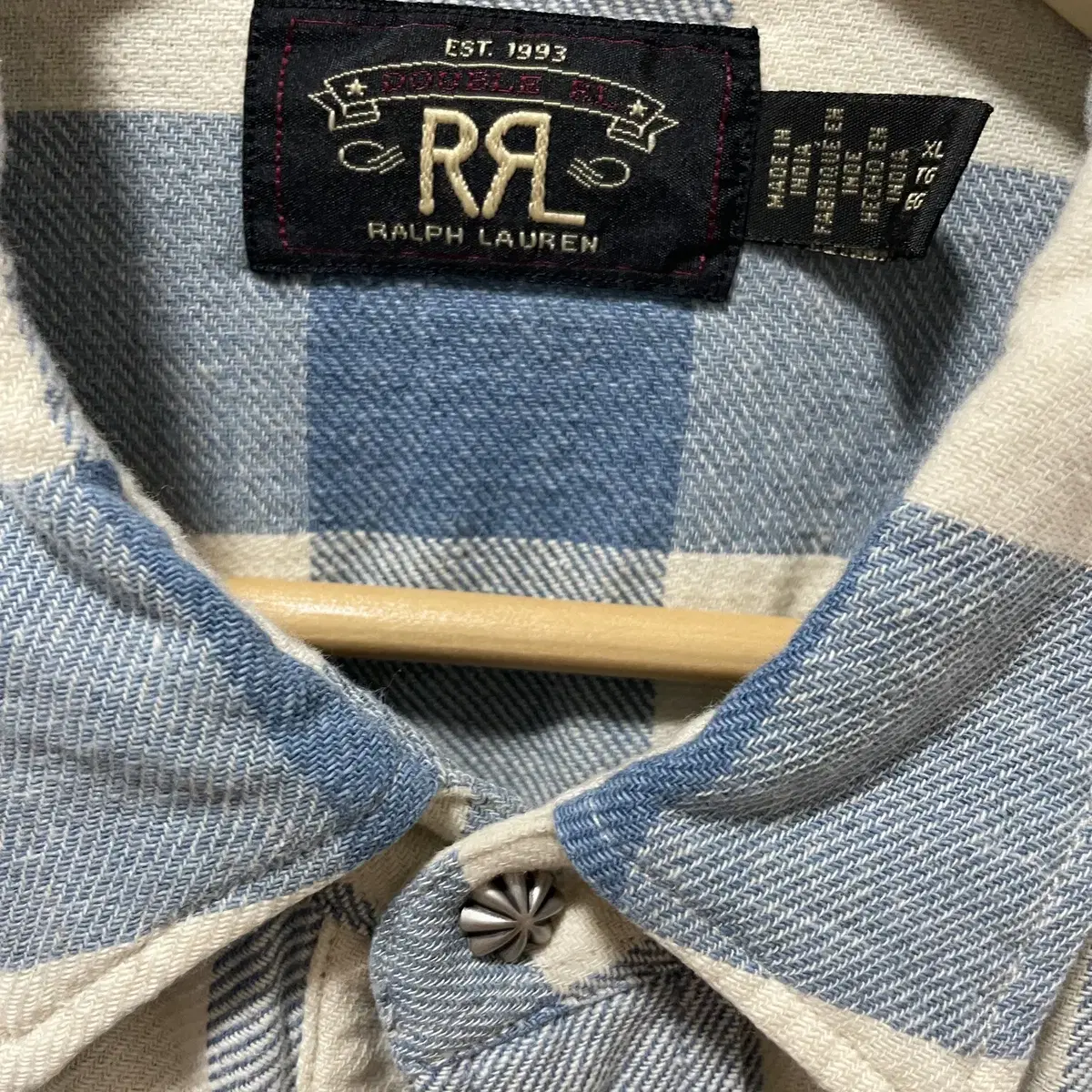 (XL) RRL 플래드 웨스턴 셔츠 팝니다.