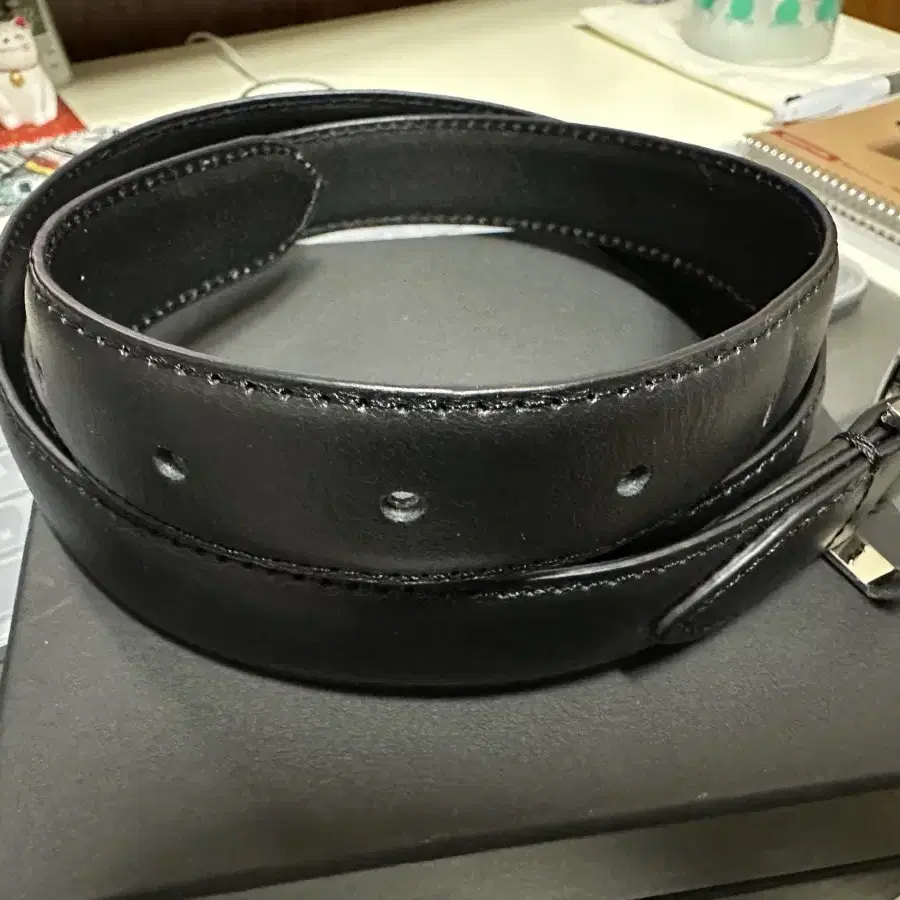 세비지 벨트 370 Leather Belt - Black L사이즈