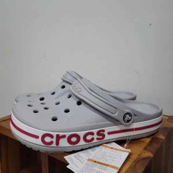 크록스 Crocs 라이트 그레이 새상품 공용 42-43 X006