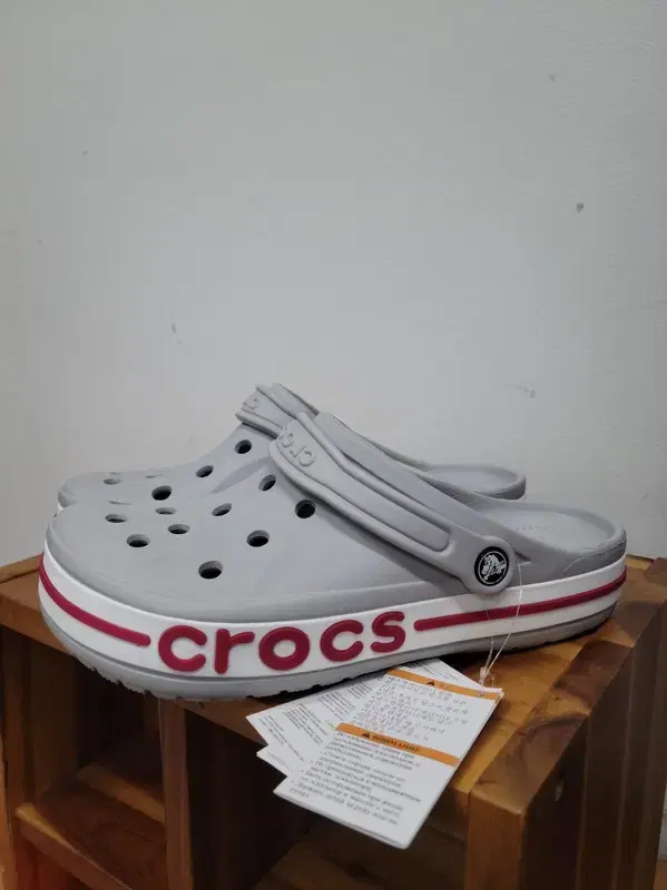 크록스 Crocs 라이트 그레이 새상품 공용 42-43 X006