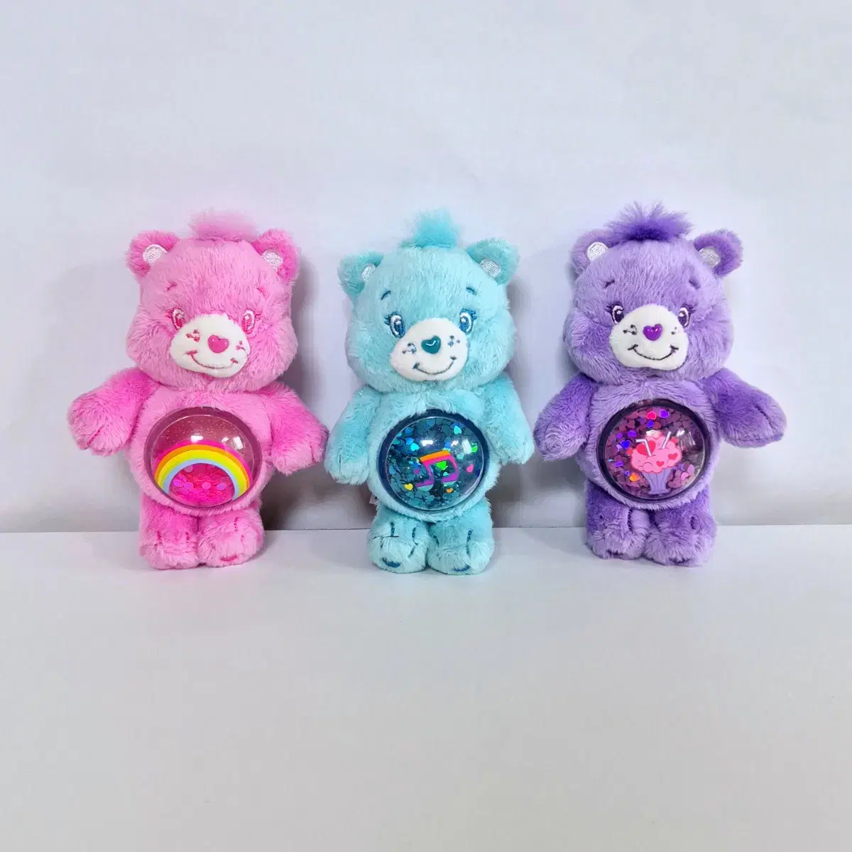 Care Bear Shaker keyring Bag Hook Bag Charm Genuine doll Bear Doll