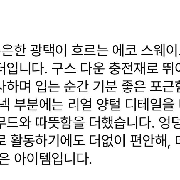 [100] 로가디스 신형 스웨이드 구스패딩