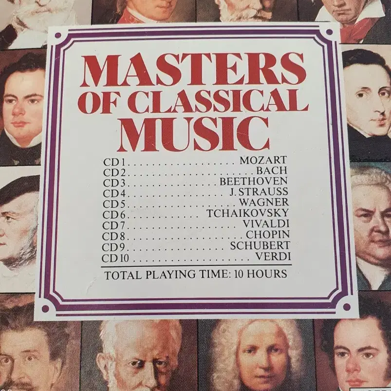 MASTERS OF CLASSICAL MUSIC 10CD.클래식CD 클레