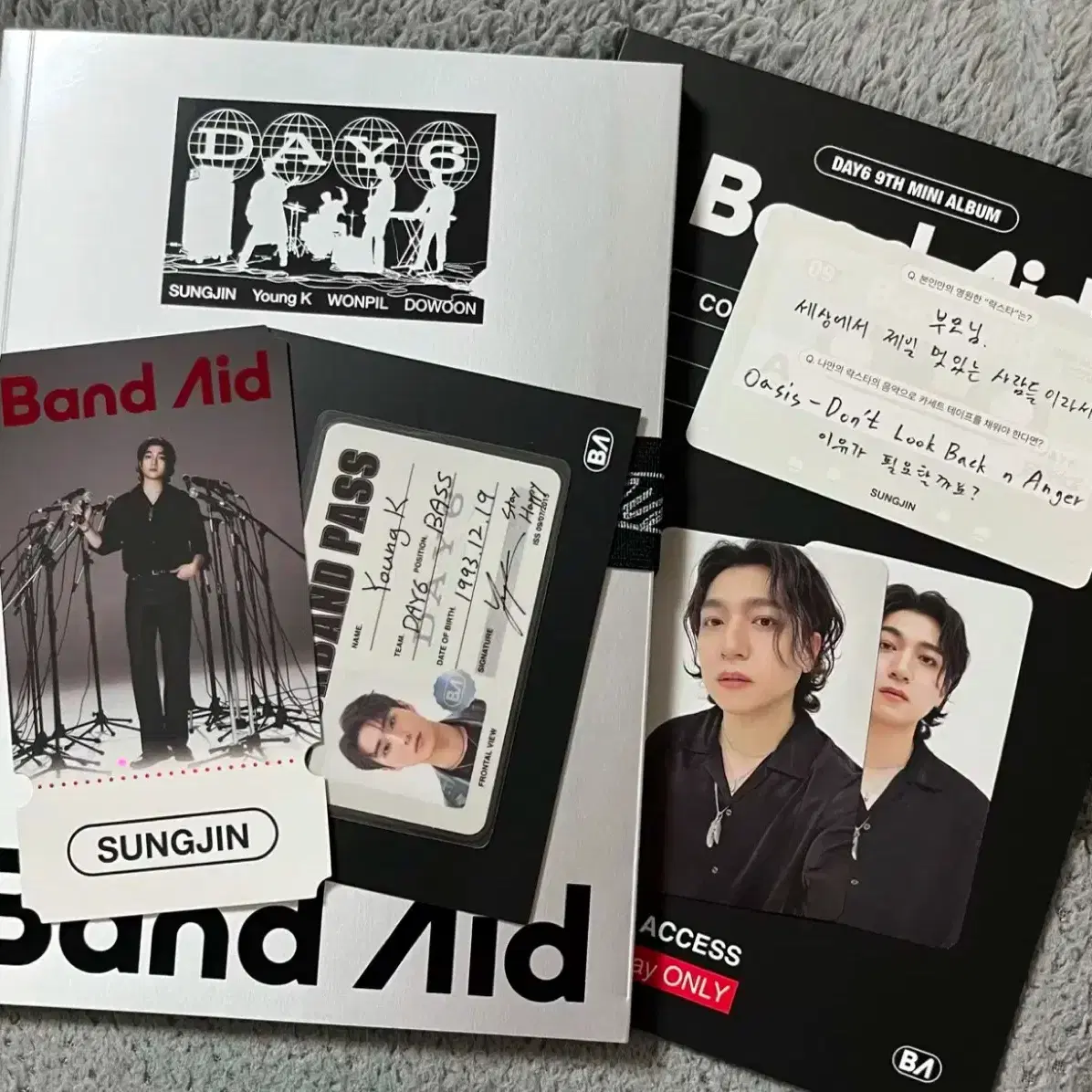 데이식스 앨범 BAND AID 성진 풀셋