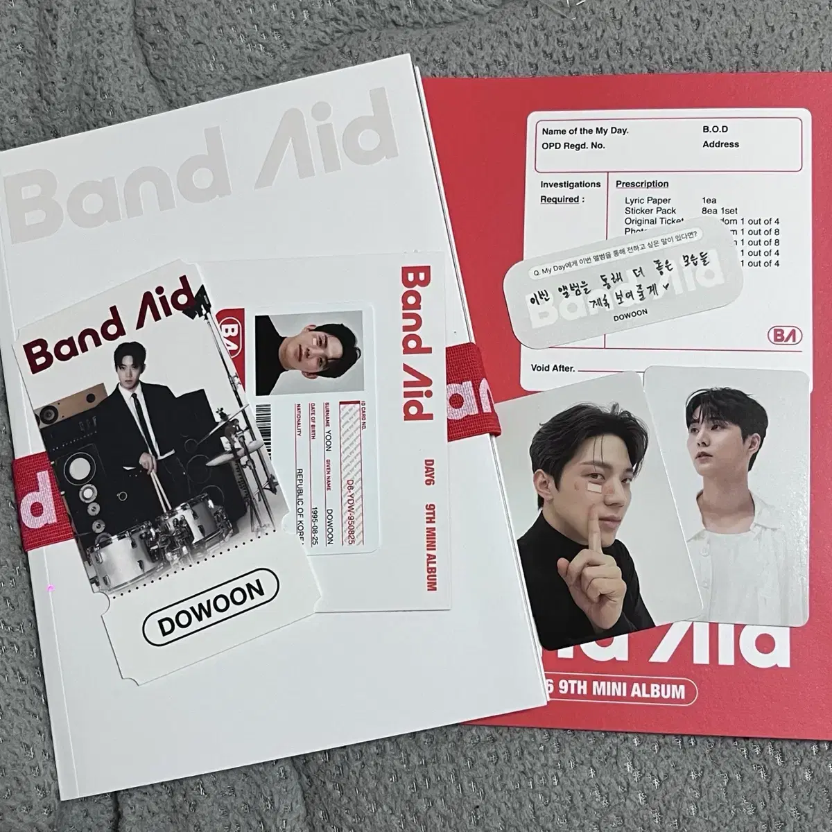 데이식스 앨범 BAND AID 도운 풀셋