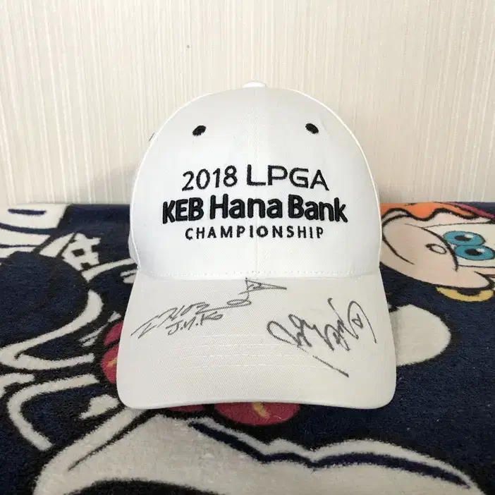 2018 LPGA KEB하나뱅크 챔피언십 골프모자/고진영프로 싸인