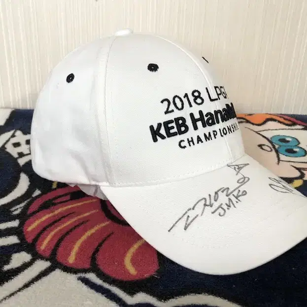 2018 LPGA KEB하나뱅크 챔피언십 골프모자/고진영프로 싸인