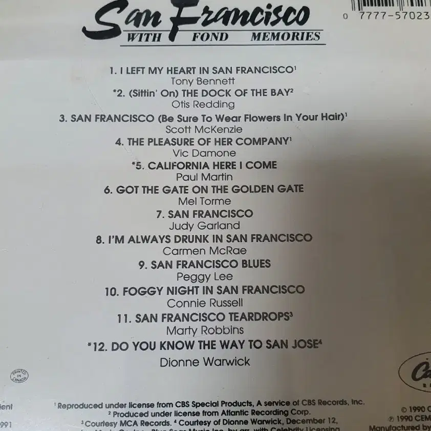 (새상품)San Francisco with fond memories CD