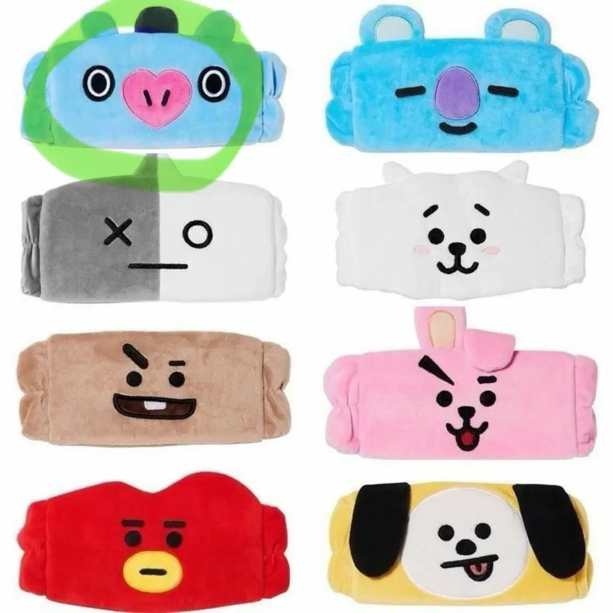 BTS BT21 방탄소년단 방탄 망 수면안대