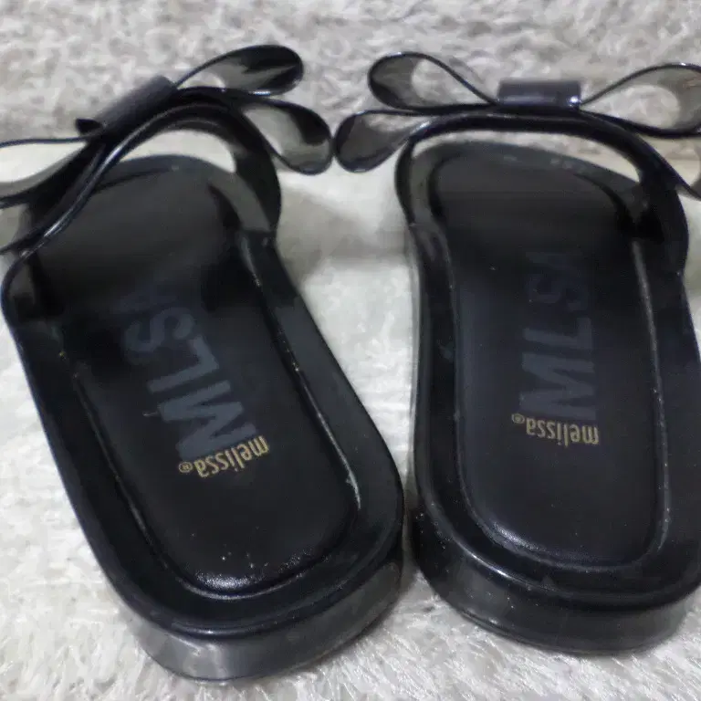 후루룩구제 230 멜리사 리본 샌들 슬리퍼 블랙 중고 신발