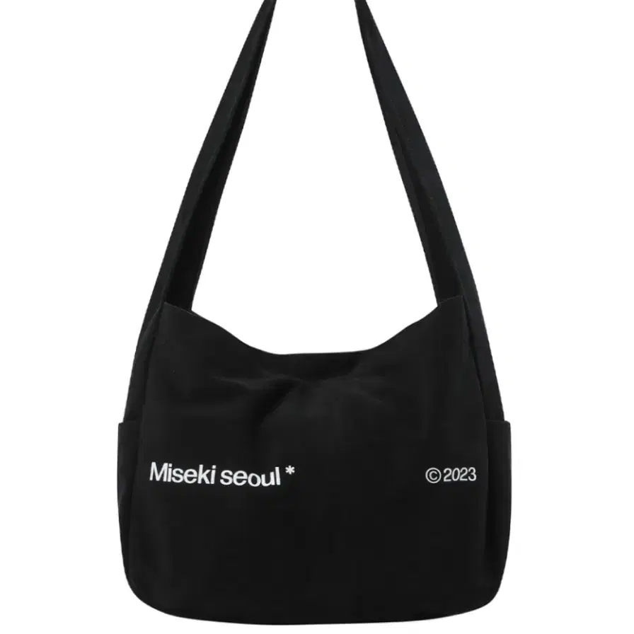 ◆MISEKI SEOUL◆ Cotton big crossbag CHARCOAL MSK2404003CH MUSINSA | MISEKI SEOUL Cotton big crossbag CHARCOAL