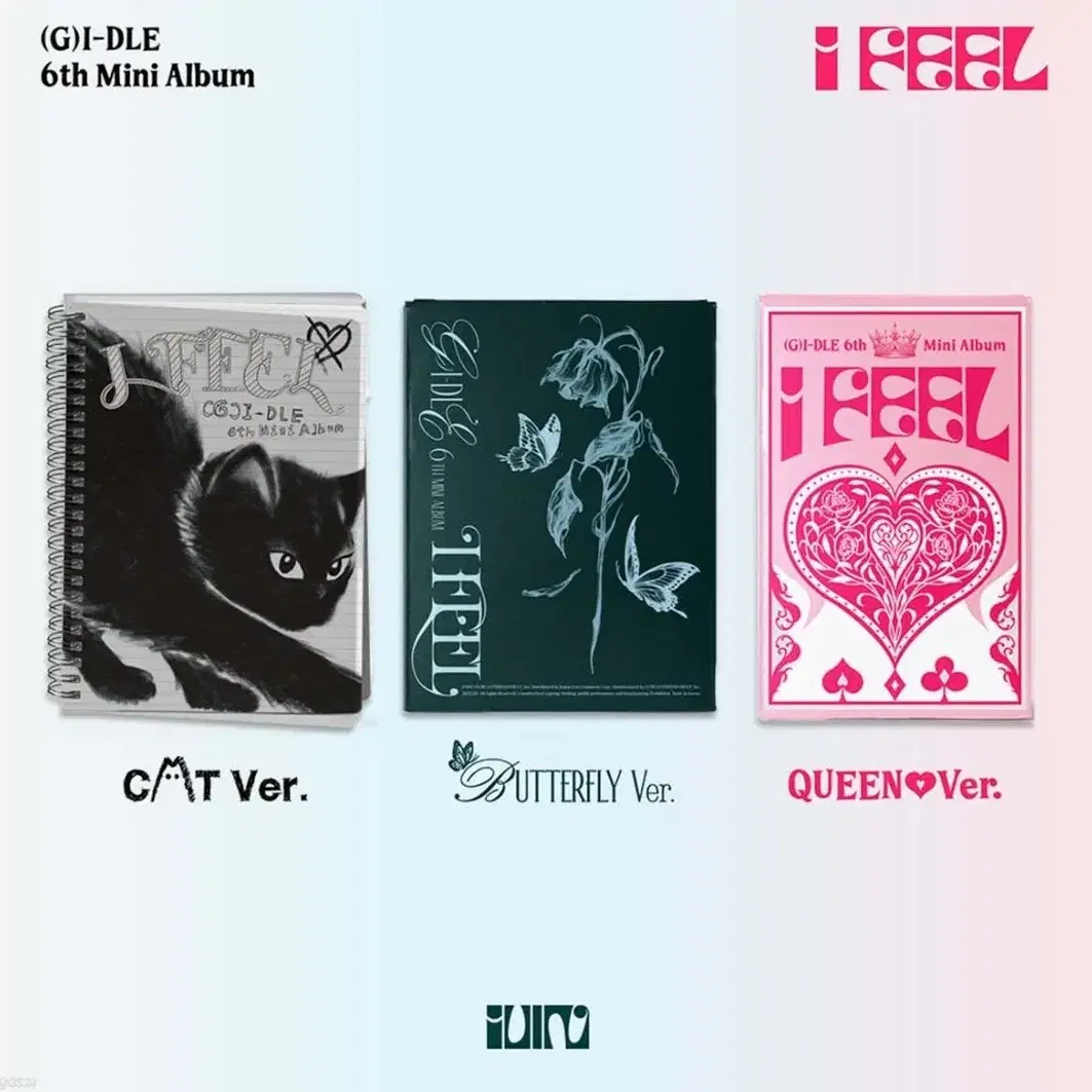 아이들 I FEEL CAT.ver,QEEN.ver(포카포함