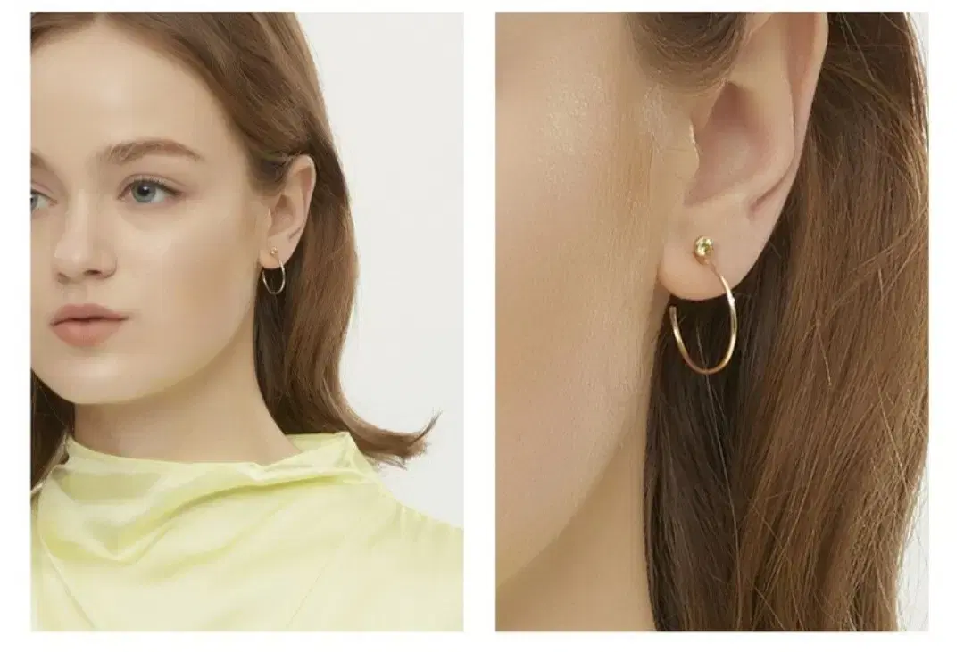 Tuahua 14k ring earrings Yellow gold daily earrings