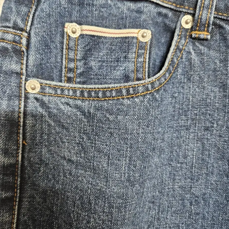 덴메이드 deep washed selvedge denim XL