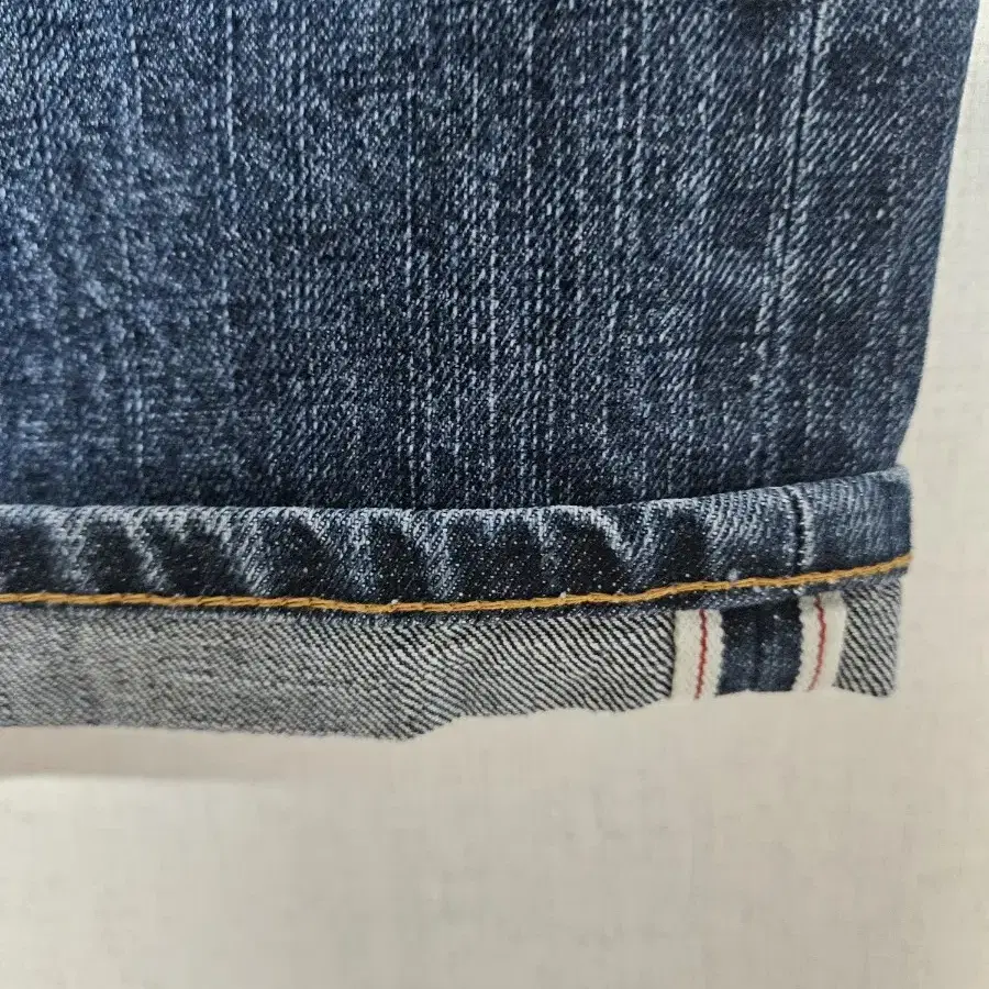 덴메이드 deep washed selvedge denim XL