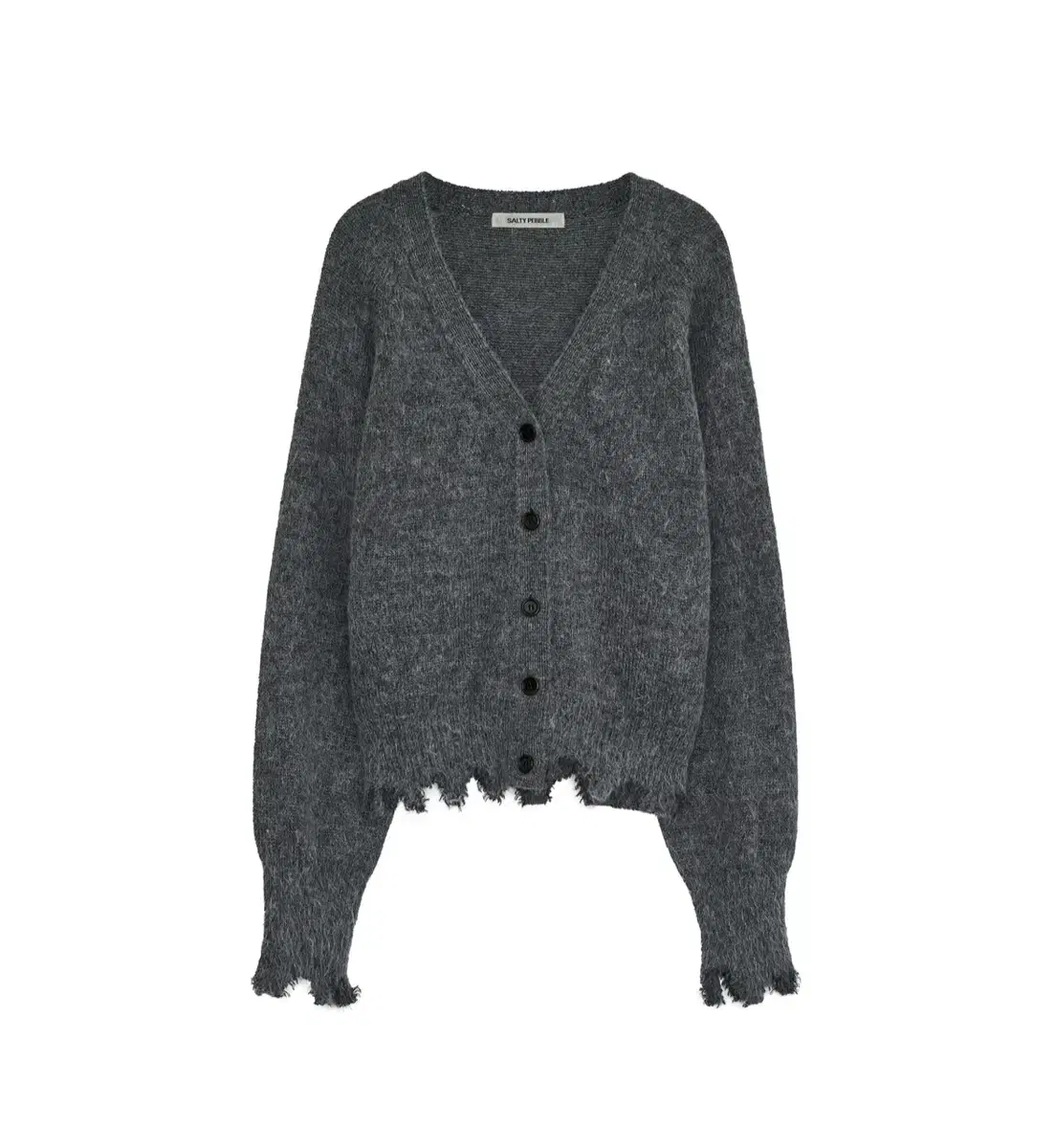 솔티페블 가디건 MOHAIR DESTROYED CARDIGAN