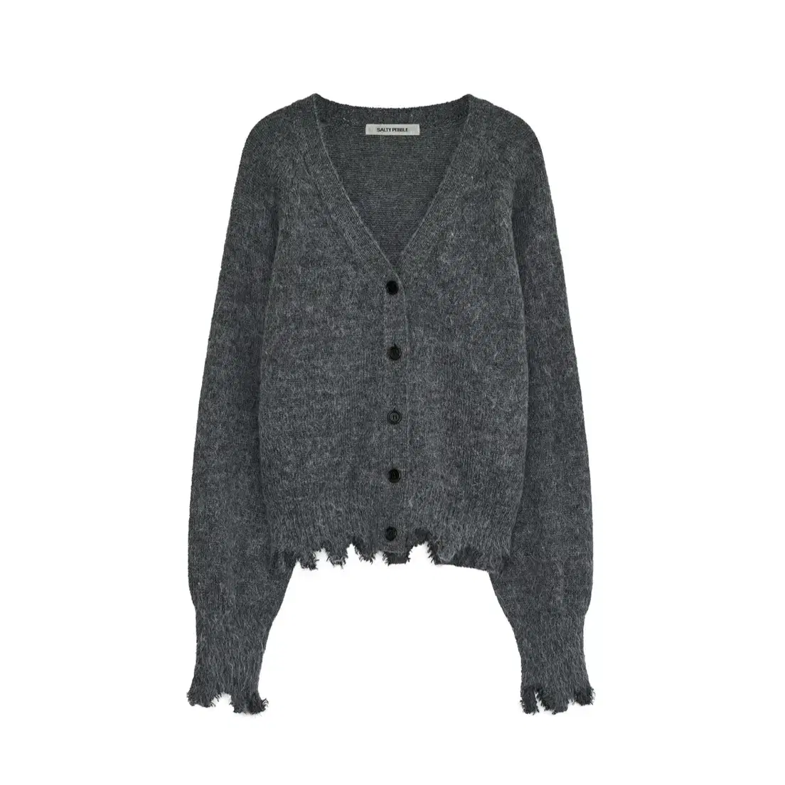 솔티페블 가디건 MOHAIR DESTROYED CARDIGAN