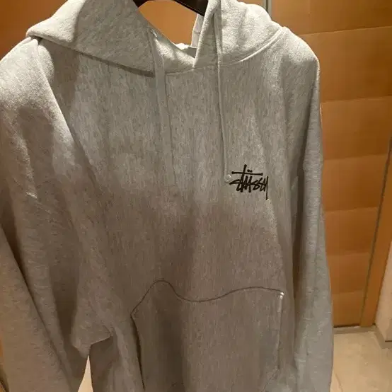 Stussy Basic Stussy Hoodie Ash Heather