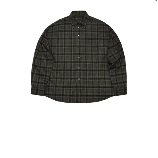 MJD OVERSIZED FLANNEL CHECK SHIRT KHAKI