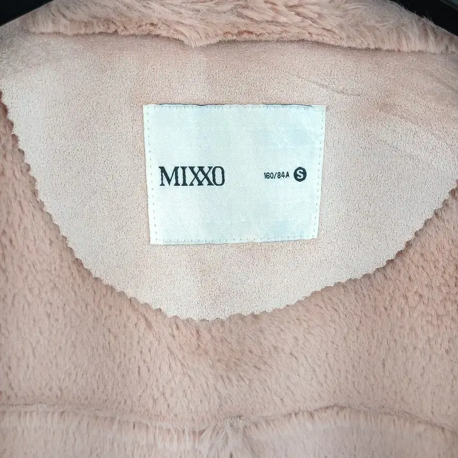 MIXXO 핑크무스탕 S 55-66 새제품