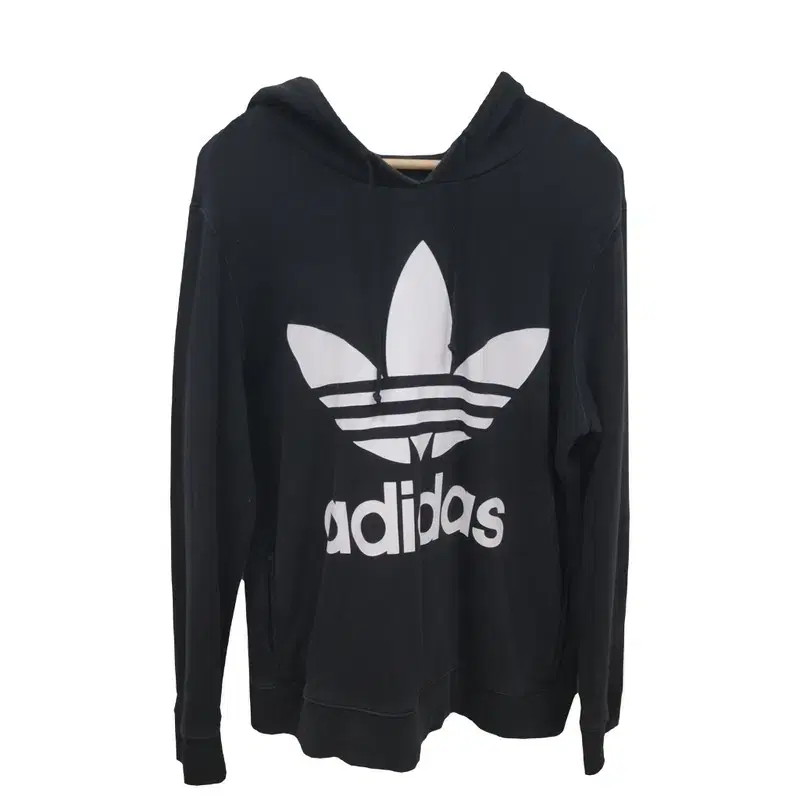 아디다스 Adidas 블랙 후드티 공용 XL T037