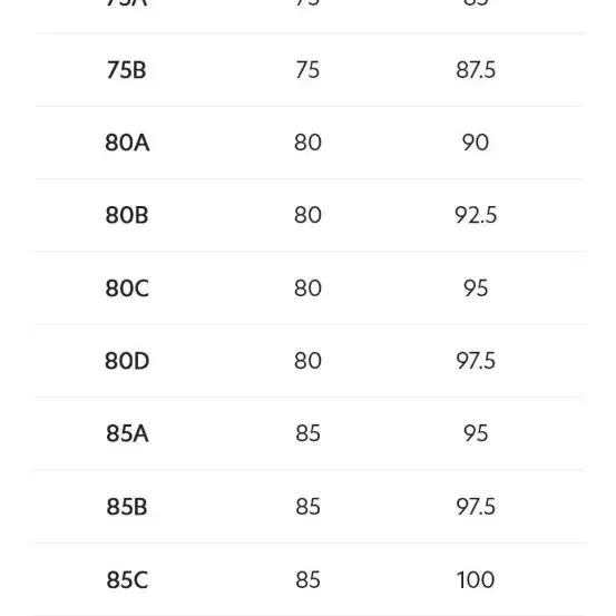 에이세 매일프리미엄 브라 85a